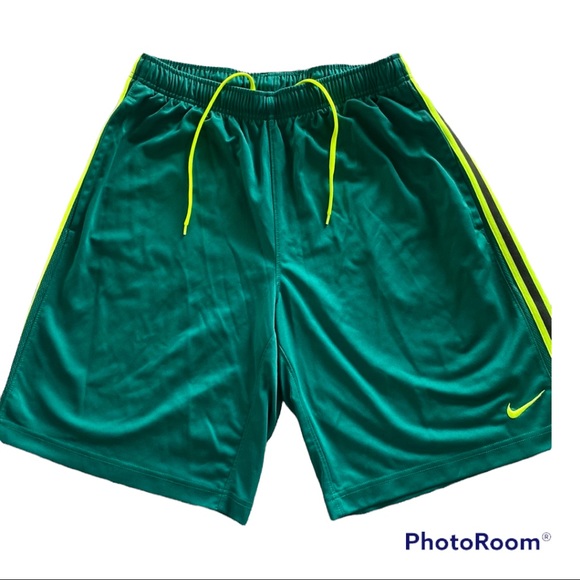 Nike Other - Nike green/neon stripe shorts L